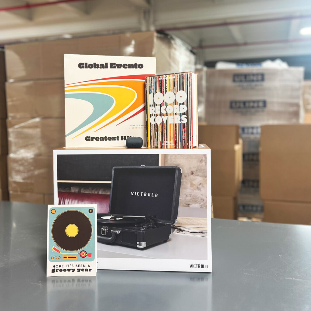 record player set corporate gift